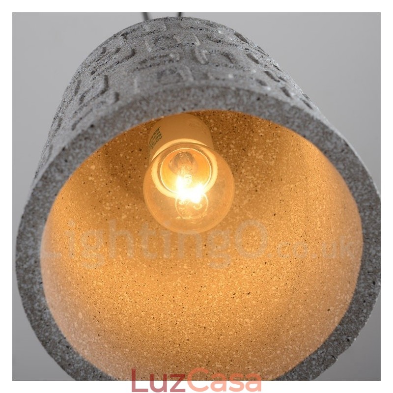 Retro Vintage Concrte 1 Luz Pendente Luz
