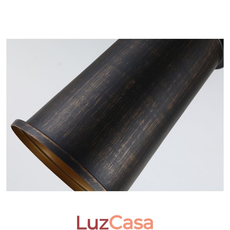 Retro Vintage 1 Luz Metal Pendente Luz