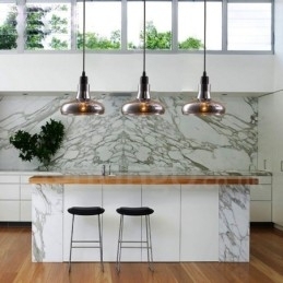 Retro Vintage 1 Luz Pendente Luz com Sombra de Vidro