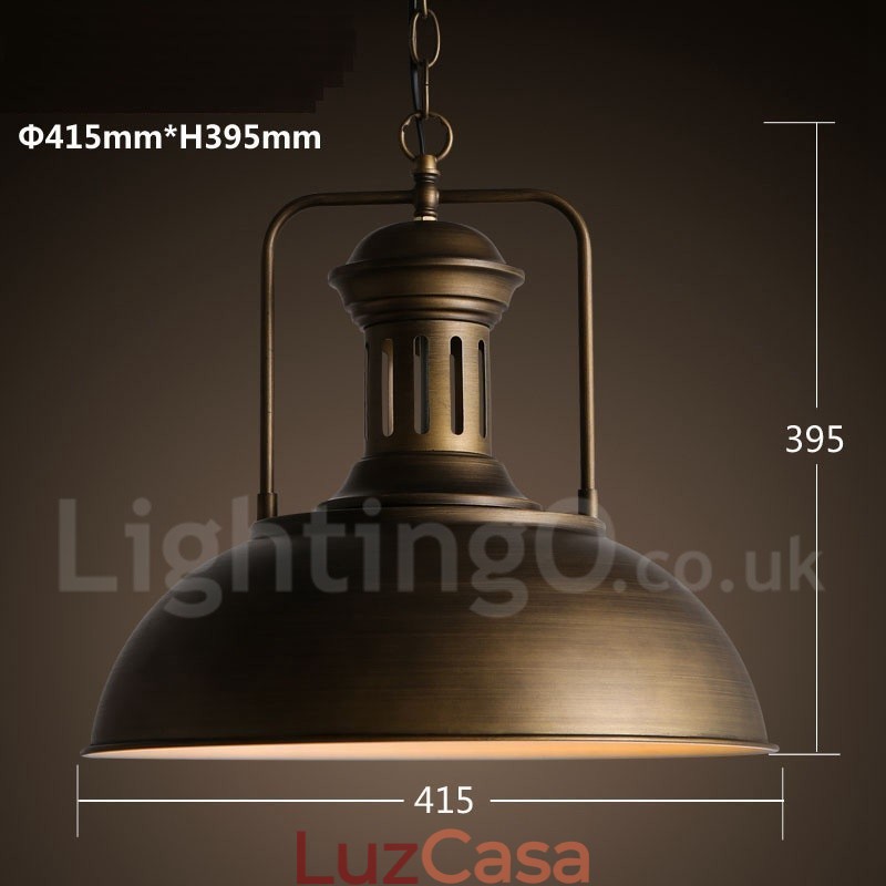 Retro Vintage Metal 1 Luz Pendente Luz