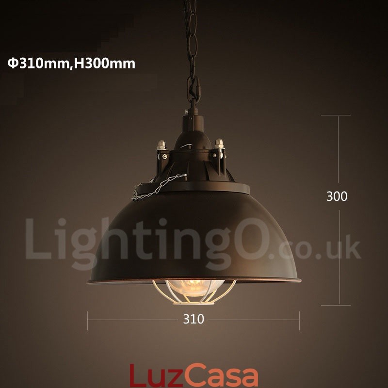 Retro Vintage Metal 1 Luz Pendente Luz