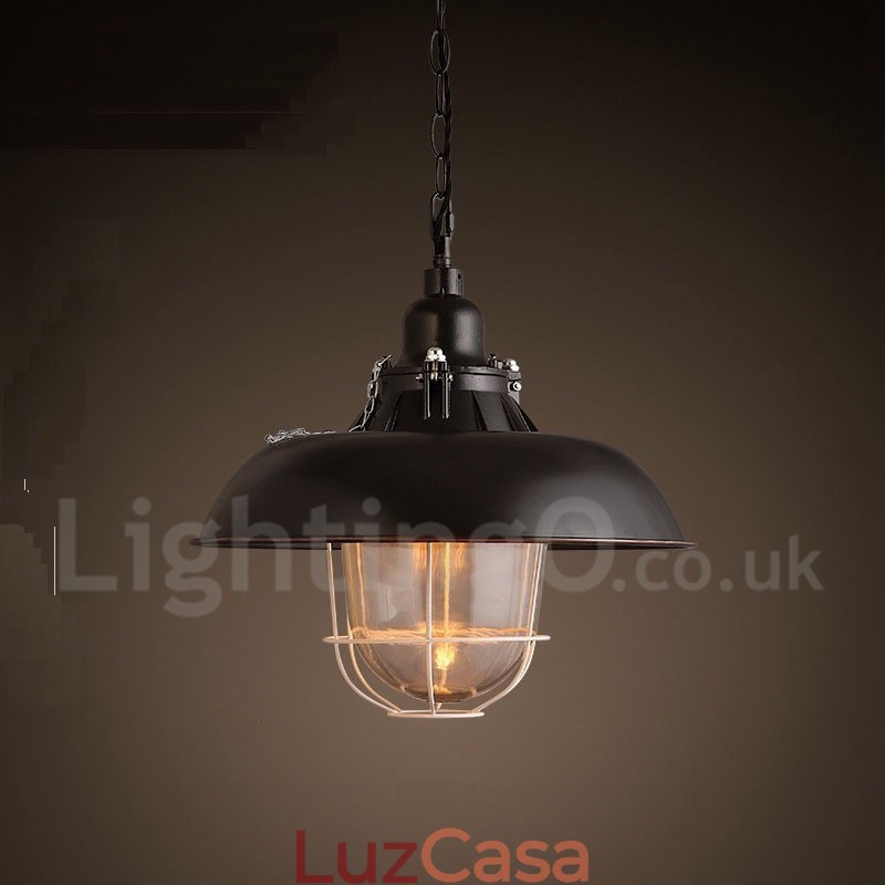 Retro Vintage Metal 1 Luz Pendente Luz