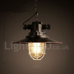 Retro Vintage Metal 1 Luz Pendente Luz