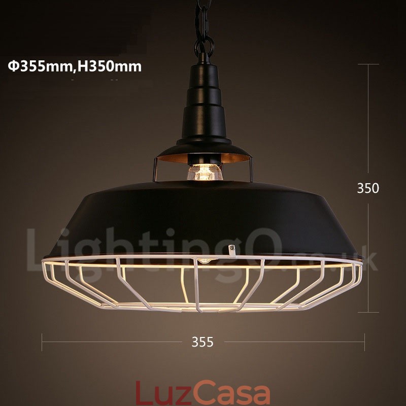 Retro Vintage Metal 1 Luz Pendente Luz