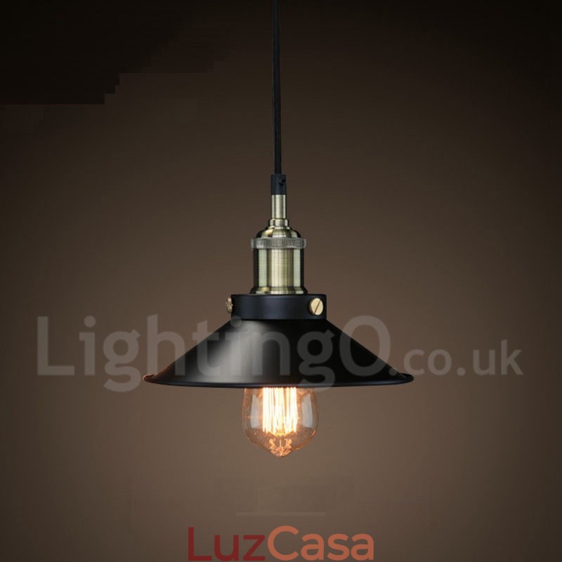 Retro Vintage Metal 1 Luz Pendente Luz