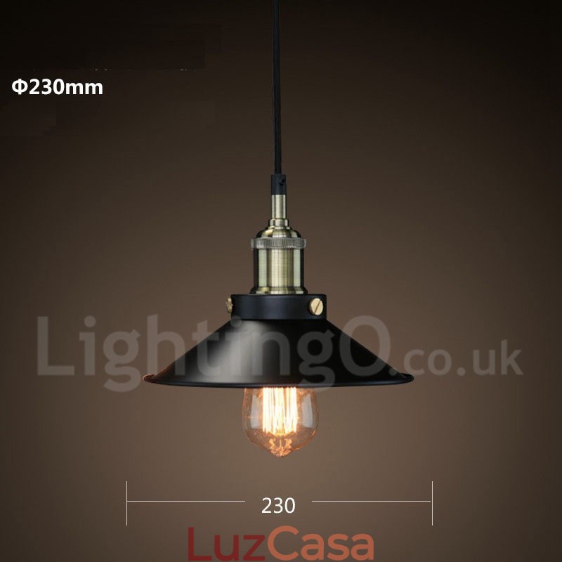 Retro Vintage Metal 1 Luz Pendente Luz
