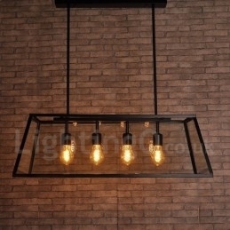 Luminária pendente de metal vintage rústica Lodge com cúpula de vidro