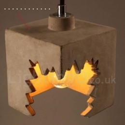 Luminária pendente de concreto moderna e contemporânea