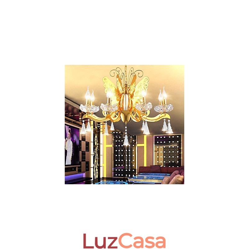 Lustre Moderno Contemporâneo Metal