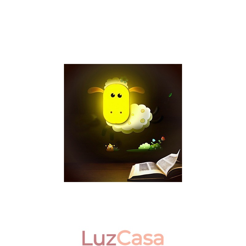 Espírito criativo controle de luz inteligente pequena luz noturna crianças lâmpada de parede luzes