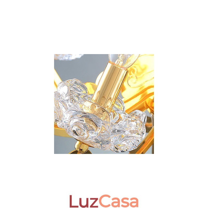 Lustre Moderno Contemporâneo Metal