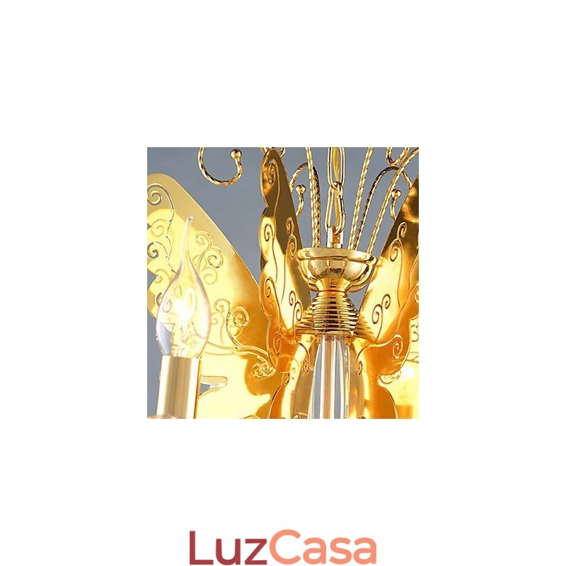 Lustre Moderno Contemporâneo Metal