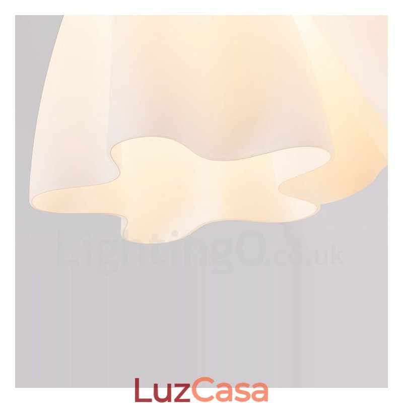 Lustre integrado rústico de 3 luzes