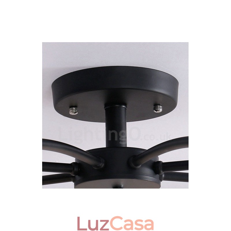 Lustre Integrado Clássico Tradicional de 8 Luzes