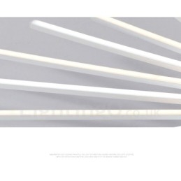 Lustre de metal integrado moderno e contemporâneo de 28 luzes