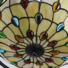 Lustre integrado estilo mediterrâneo de 11 luzes