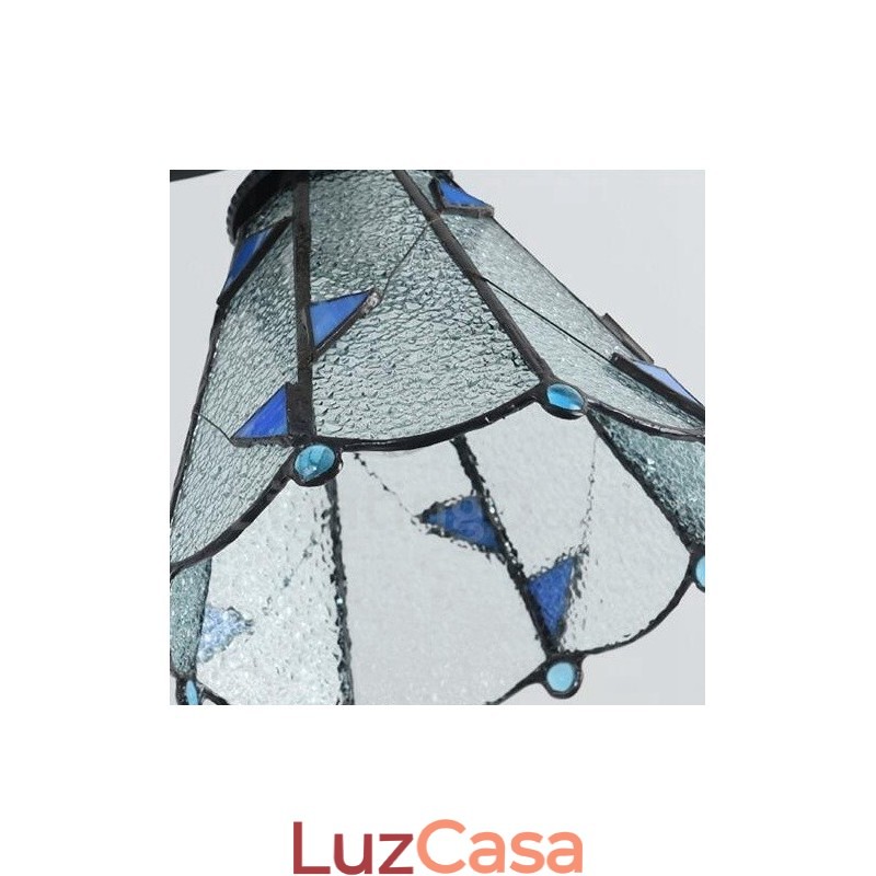 Lustre de metal integrado estilo mediterrâneo com 4 luzes para banheiro