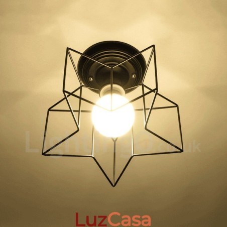 Lustre integrado rústico de luz única Lodge Lustre integrado rústico de luz única Lodge