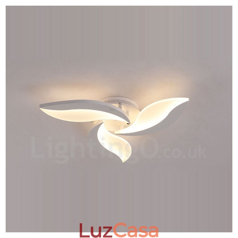 Lustre moderno contemporâneo integrado de 3 luzes