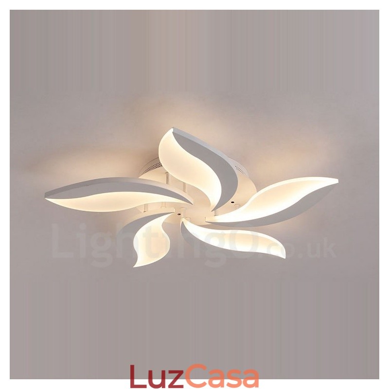 Lustre integrado moderno contemporâneo de 5 luzes