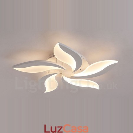 Lustre integrado moderno contemporâneo de 5 luzes Lustre integrado moderno contemporâneo de 5 luzes