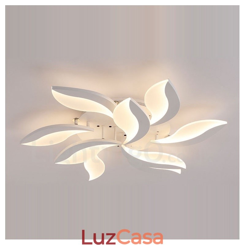 Lustre moderno contemporâneo integrado de 9 luzes de 68 W