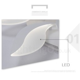 Lustre moderno contemporâneo integrado de 12 luzes de 108 W