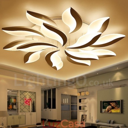 Lustre moderno contemporâneo integrado de 15 luzes de 128 W Lustre moderno contemporâneo integrado de 15 luzes de 128 W