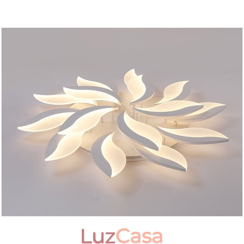 Lustre moderno contemporâneo integrado de 15 luzes de 128 W