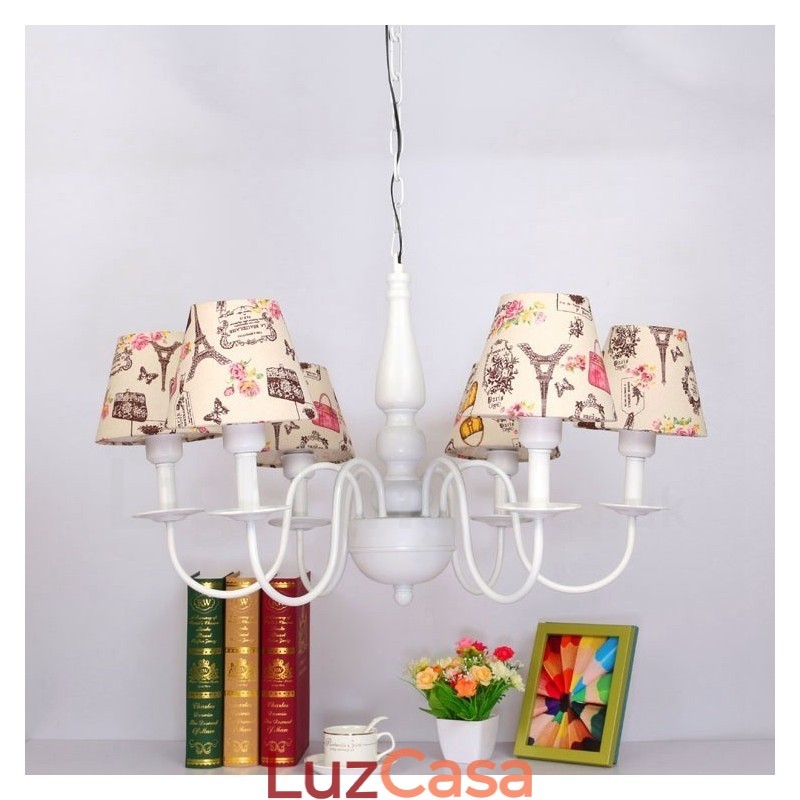 Lustre Integrado Clássico Tradicional de Metal