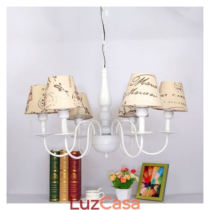 Lustre Integrado Clássico Tradicional de Metal