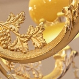 Lustre de metal integrado clássico tradicional de 15 luzes