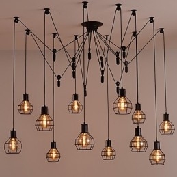 Pendente criativo estilo americano 12 luzes
