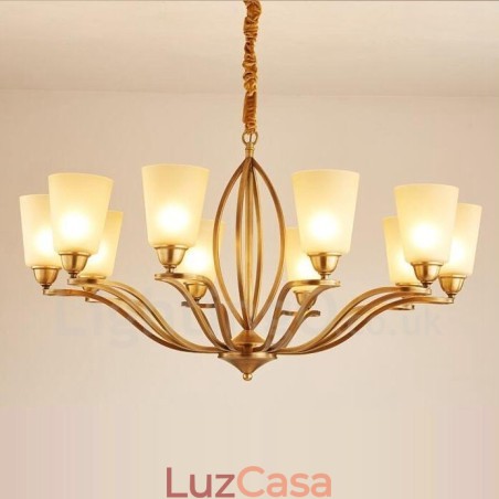 Lustre de metal integrado com 10 luzes Rustic Lodge Lustre de metal integrado com 10 luzes Rustic Lodge