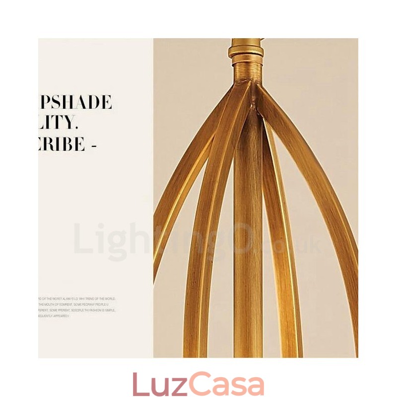 Lustre de metal integrado com 10 luzes Rustic Lodge