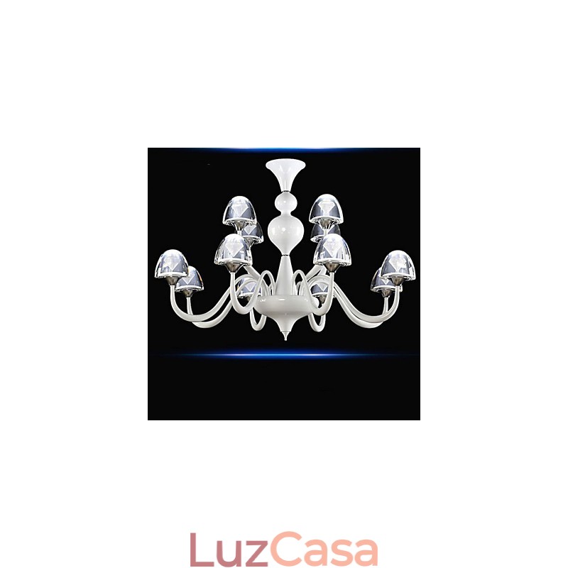 Pingente de cogumelo de cristal criativo minimalista moderno 8+4