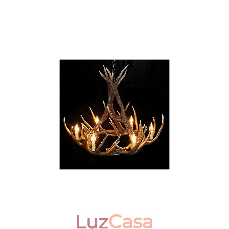Lustre de resina retrô Others