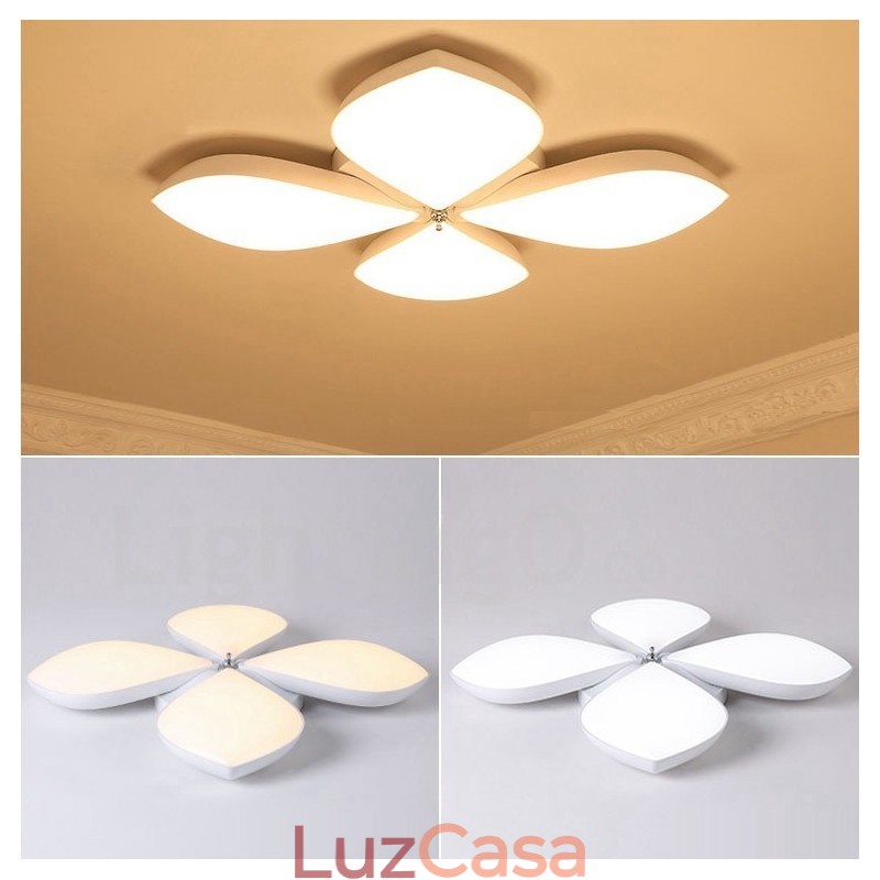 4 Luzes Modernas Contemporâneas Integradas de Metal Encastrado