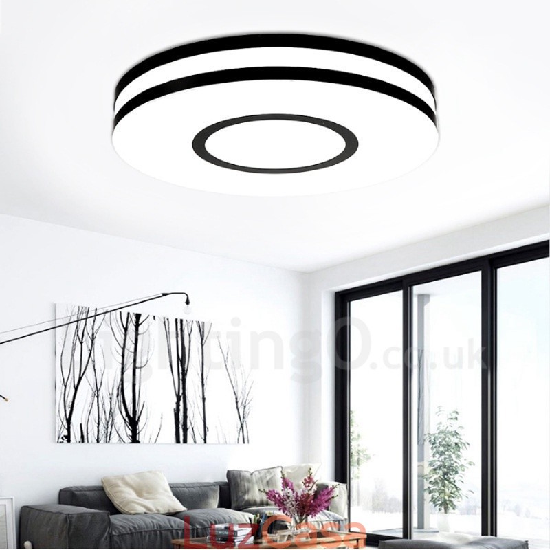 Luminária embutida de metal integrada contemporânea moderna