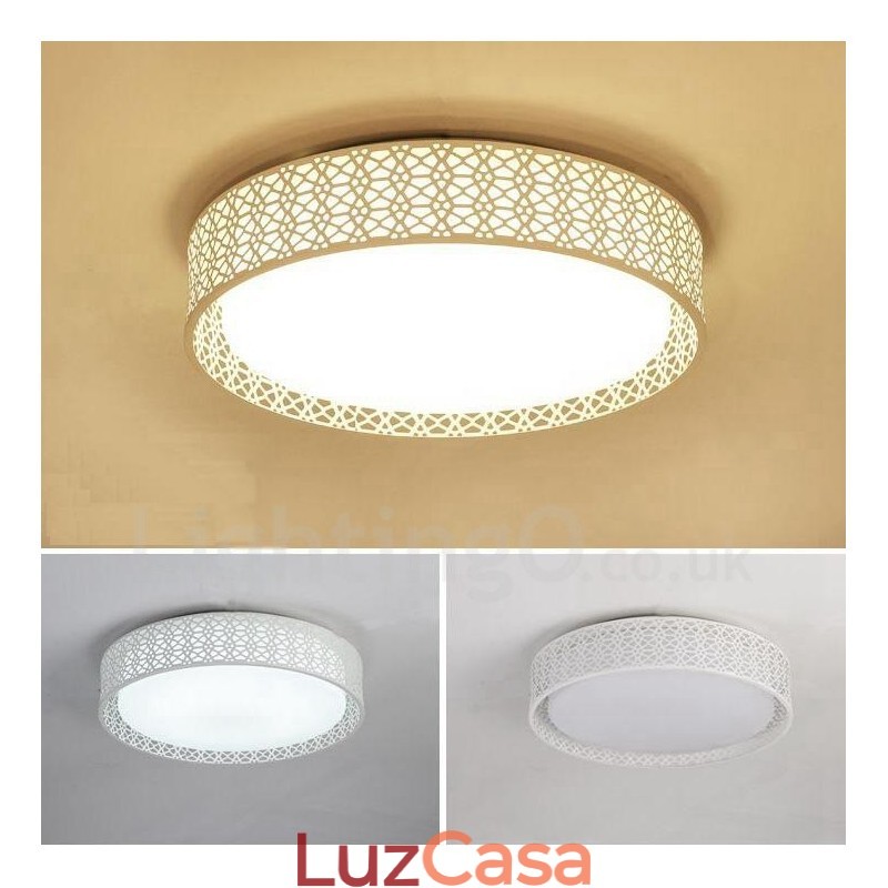 Luminária embutida de metal integrada contemporânea moderna