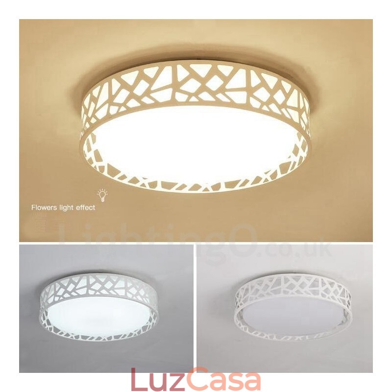 Luminária embutida de metal integrada contemporânea moderna