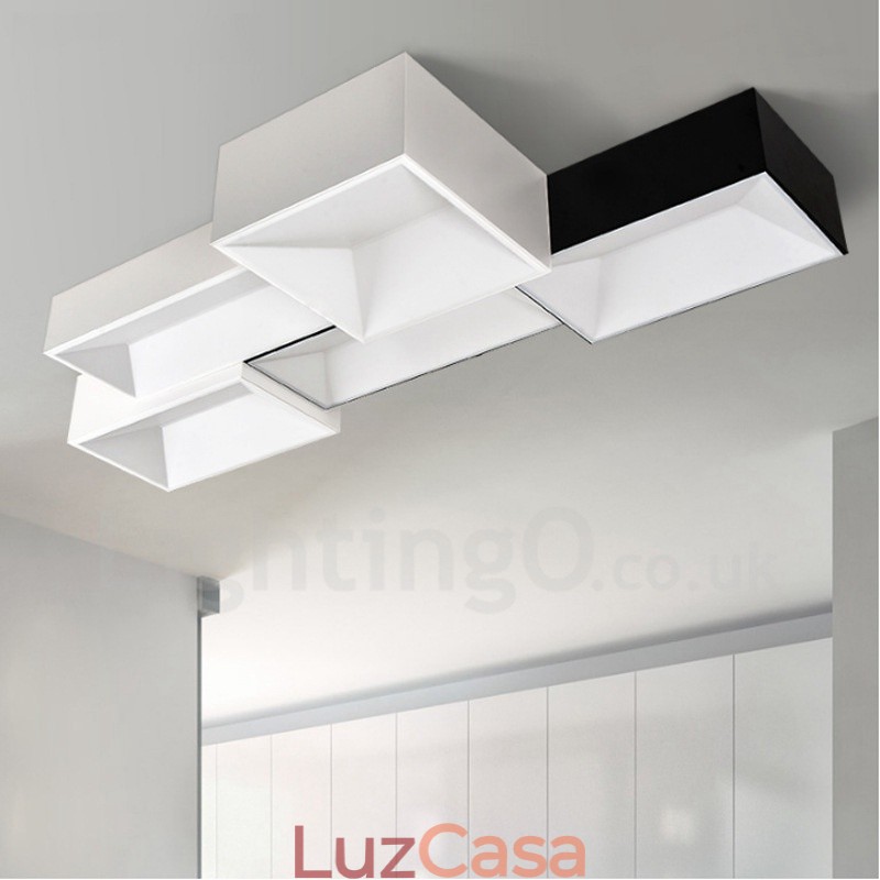Luminária embutida de metal integrada contemporânea moderna