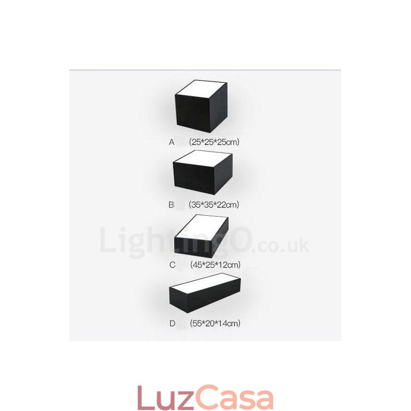 Luminária embutida de metal integrada contemporânea moderna