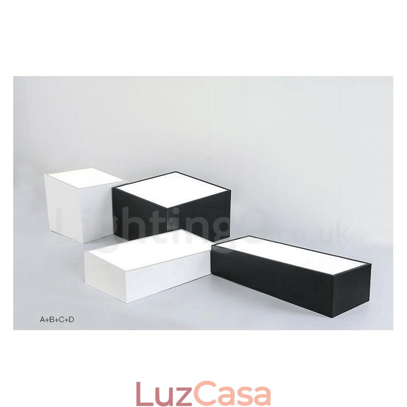 Luminária embutida de metal integrada contemporânea moderna
