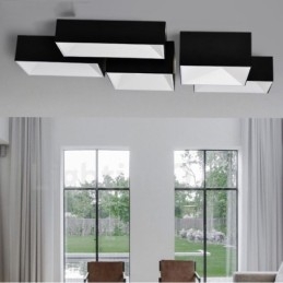 Luminária embutida de metal integrada contemporânea moderna