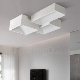 Luminária embutida de metal integrada contemporânea moderna
