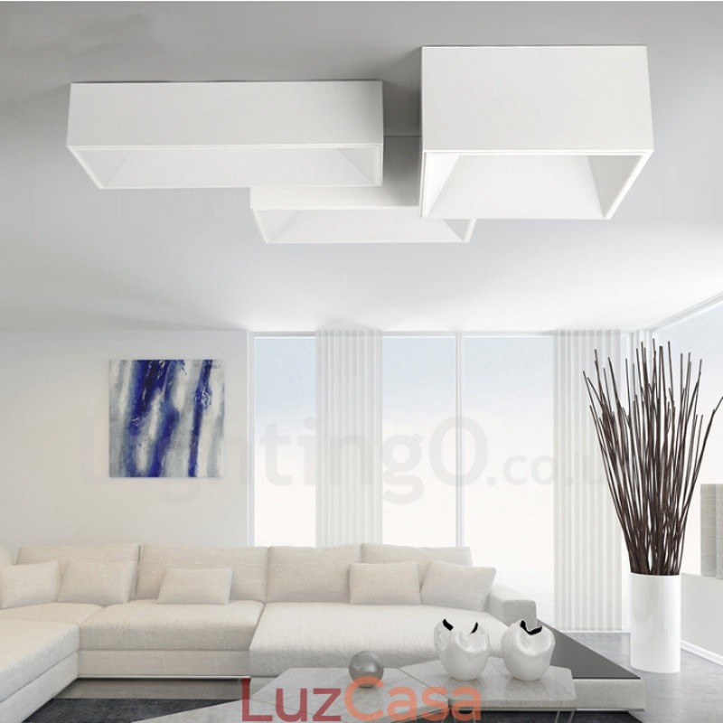 Luminária embutida de metal integrada contemporânea moderna