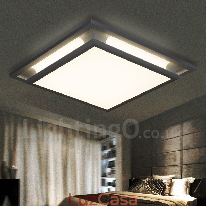 Luminária embutida de metal integrada contemporânea moderna