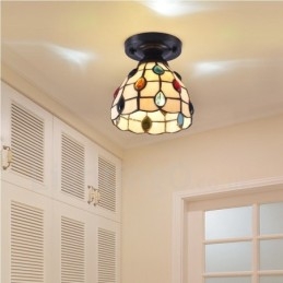 Luminária embutida integrada estilo mediterrâneo