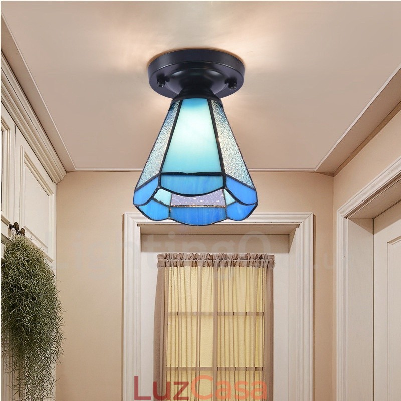 Luminária embutida integrada estilo mediterrâneo